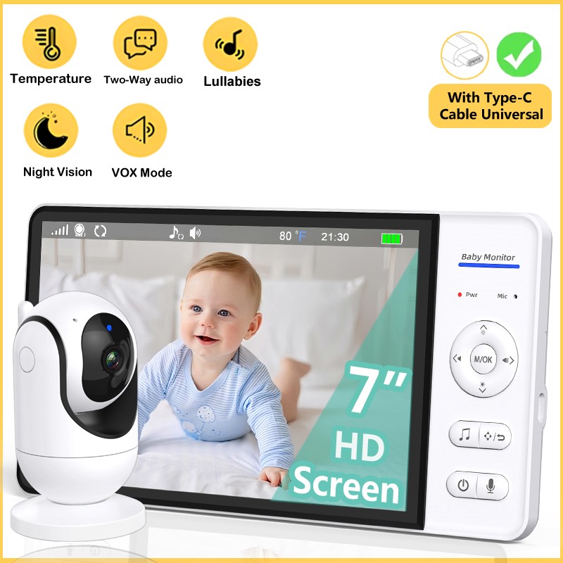 Baby Monitor Sensor - Pas de WiFi 7 pouces bébé