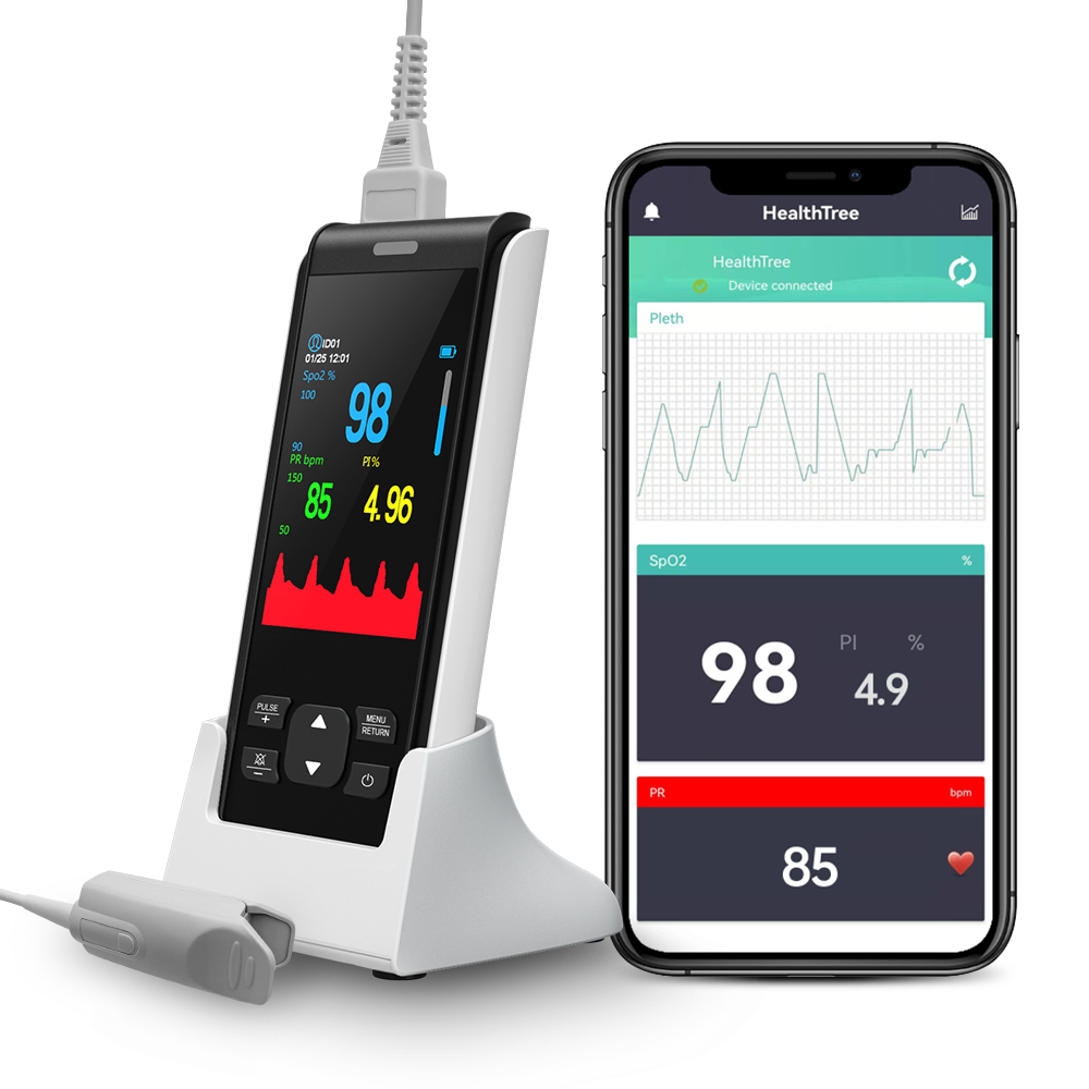 Baby Monitor Sensor - HealthTree oxymètre de pouls portatif Rechargeable