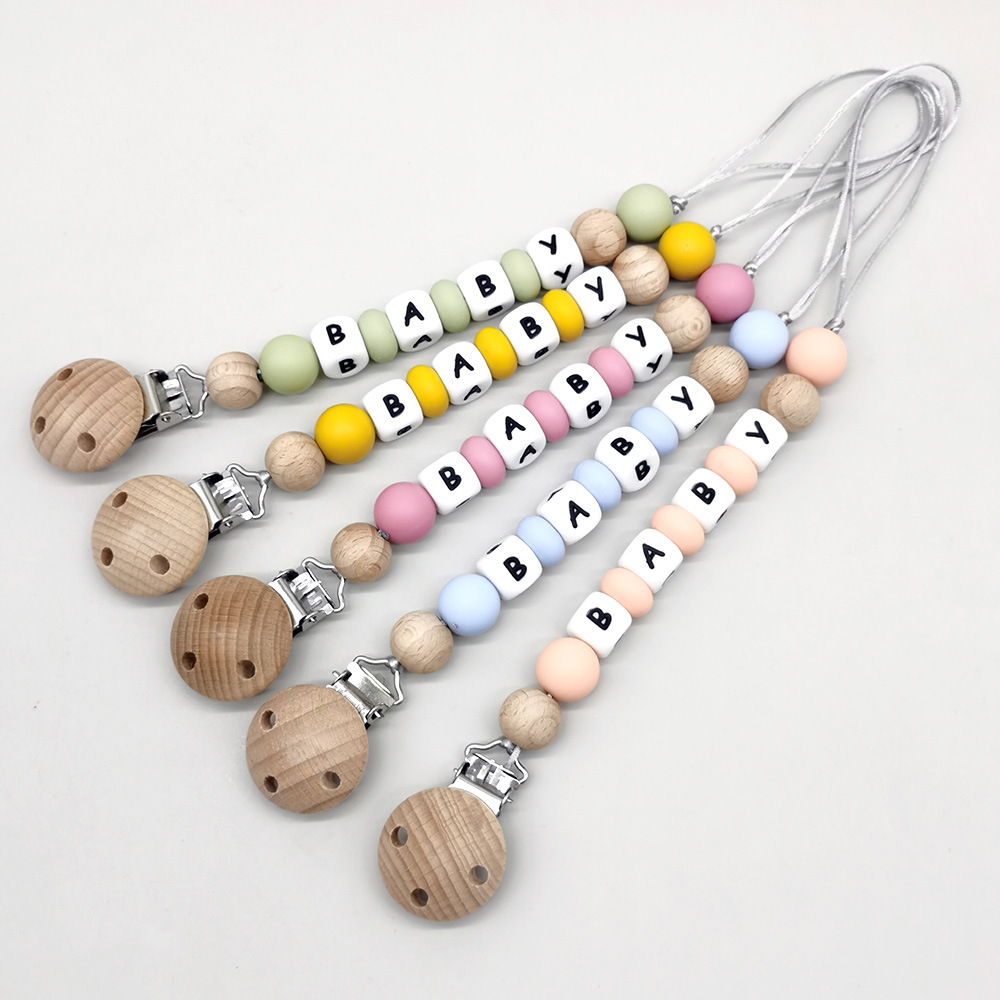 Baby Products Gift - Clips de sucette avec nom personnalisé,