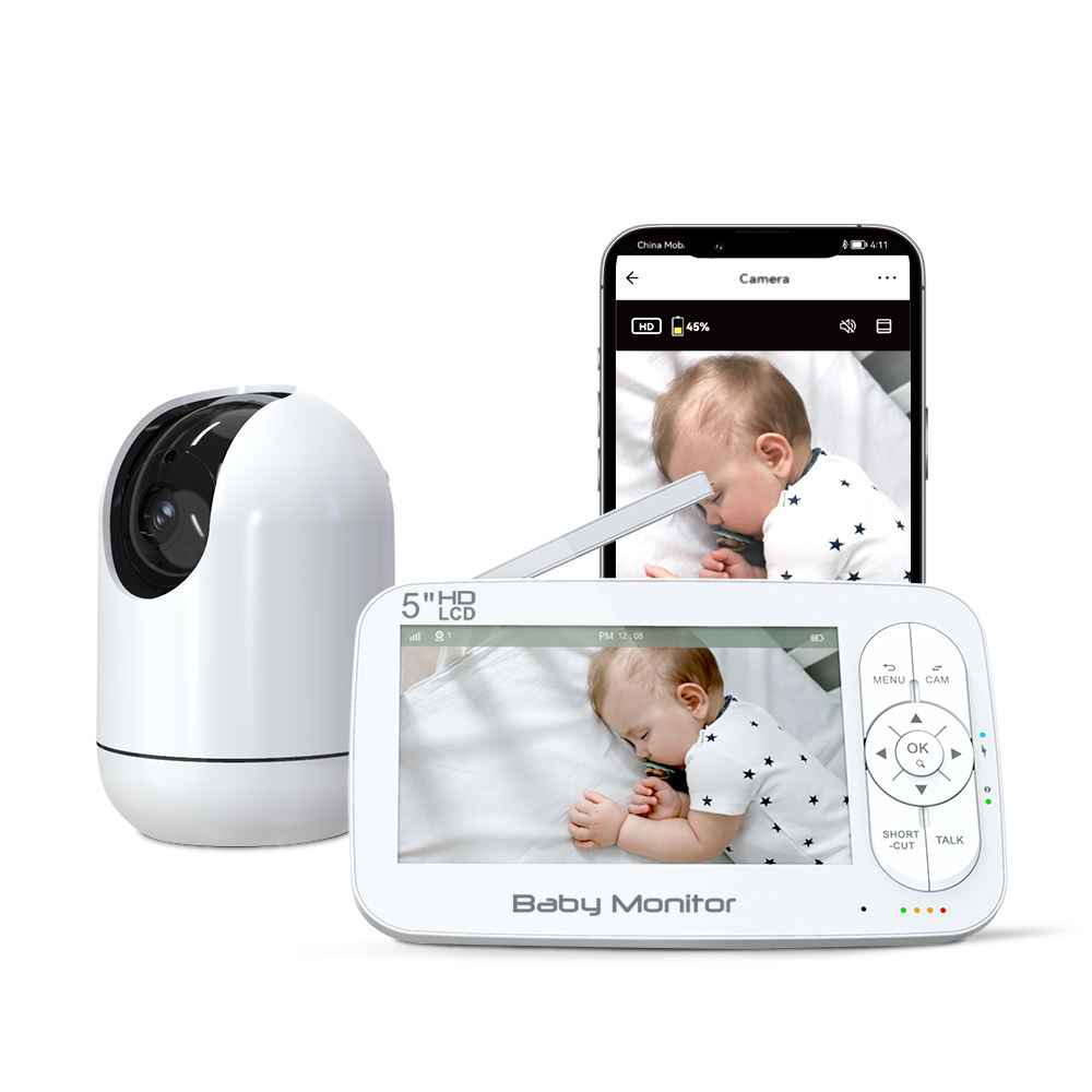 Baby Monitor Sensor - 5 pouces 2MP 1080P APP télécommande