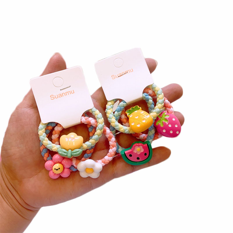 Baby Products Gift - 3pièces/lot kawaii élastique cheveux fille bébé