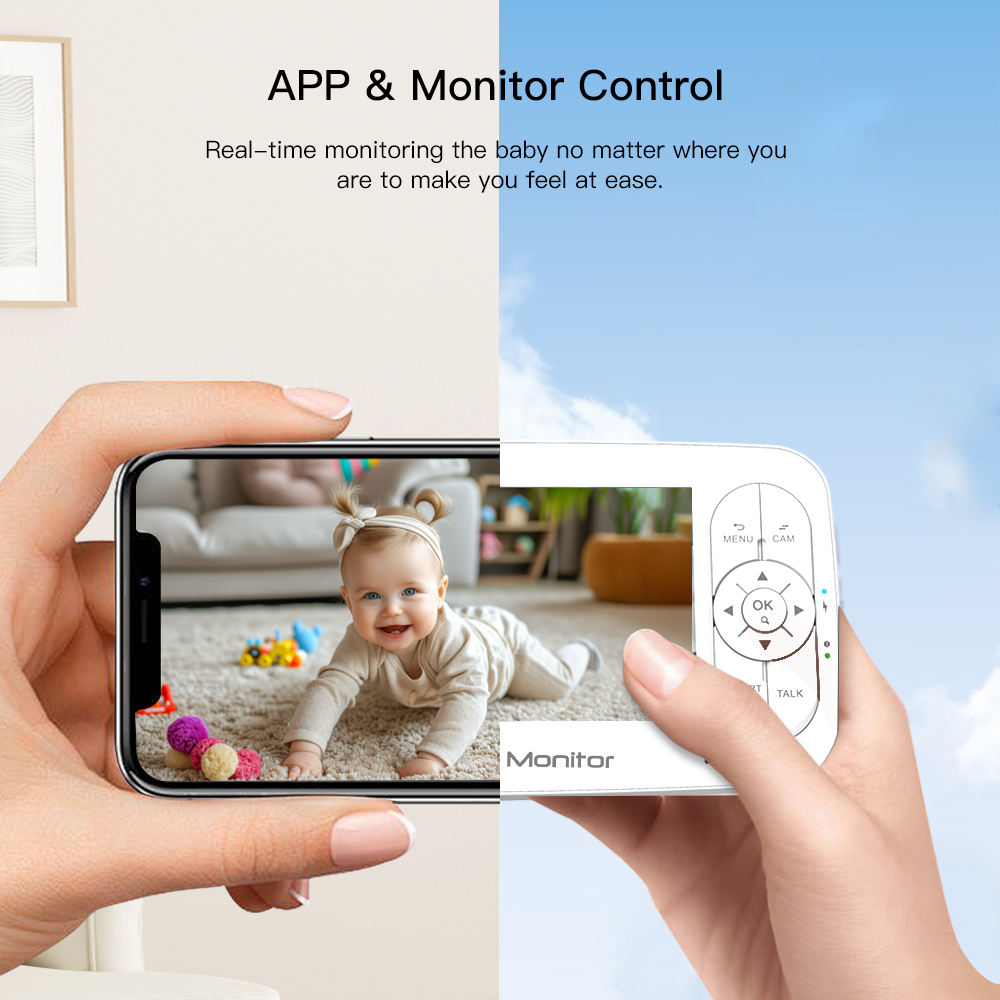 5 pouces 2MP 1080P APP télécom - Baby Monitor Sensor avis et prix
