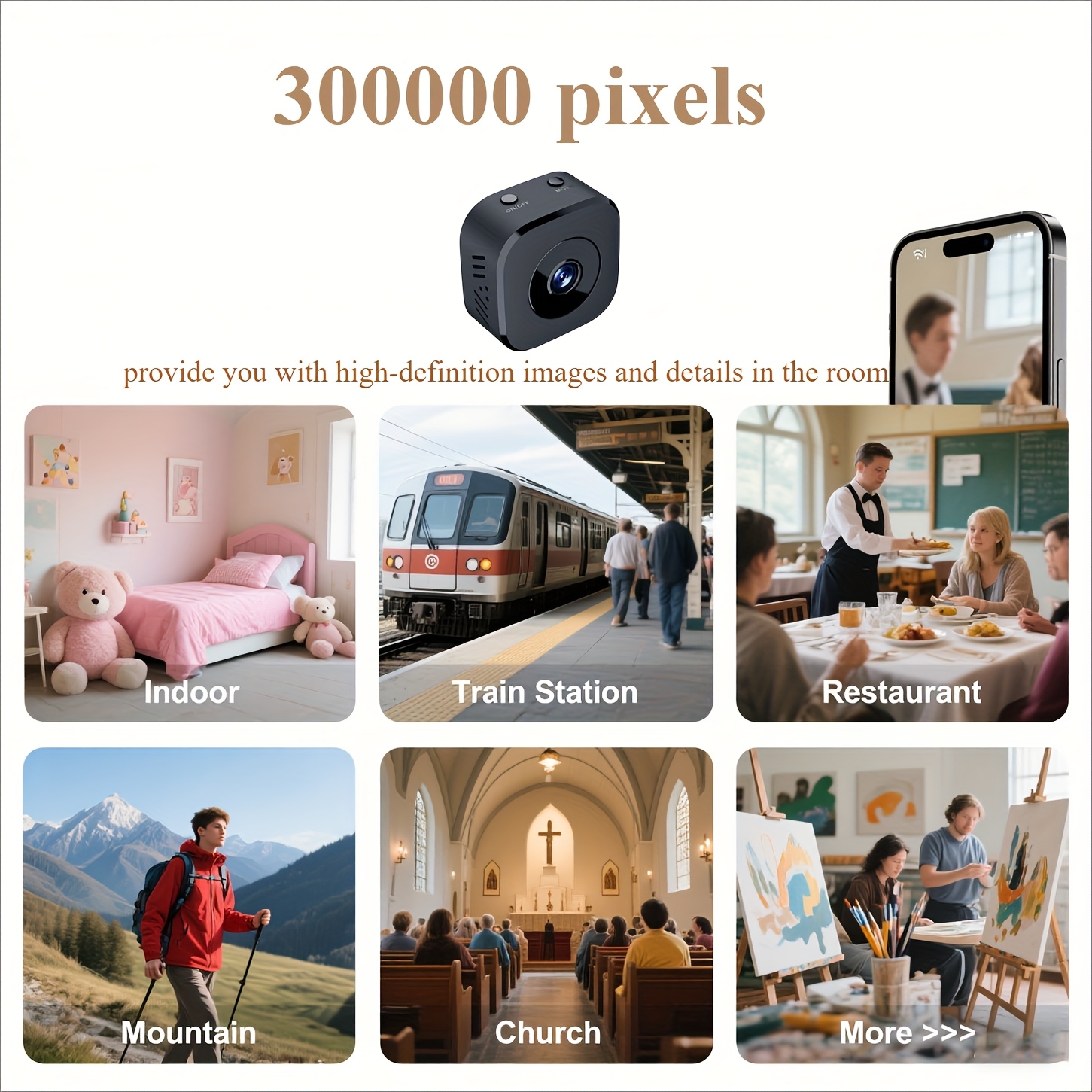 1080P HD Mini caméra WiFi sécu - Baby Monitor Sensor avis et prix